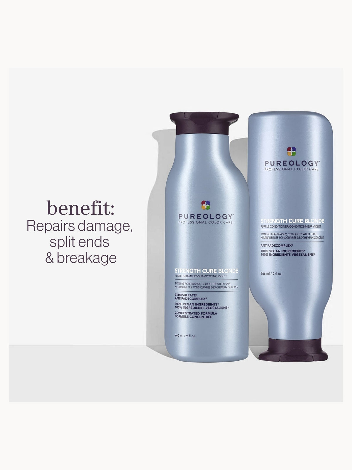 Pureology Strength Cure Blonde Shampoo 266ml – brand image 6