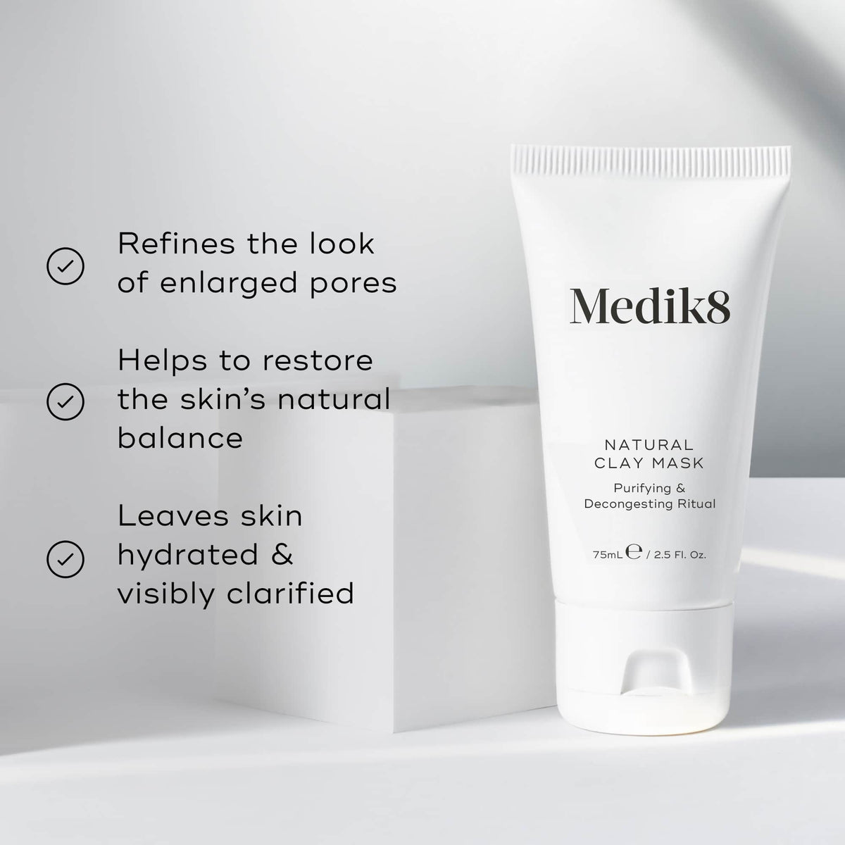 Medik8 Natural Clay Mask key benefits