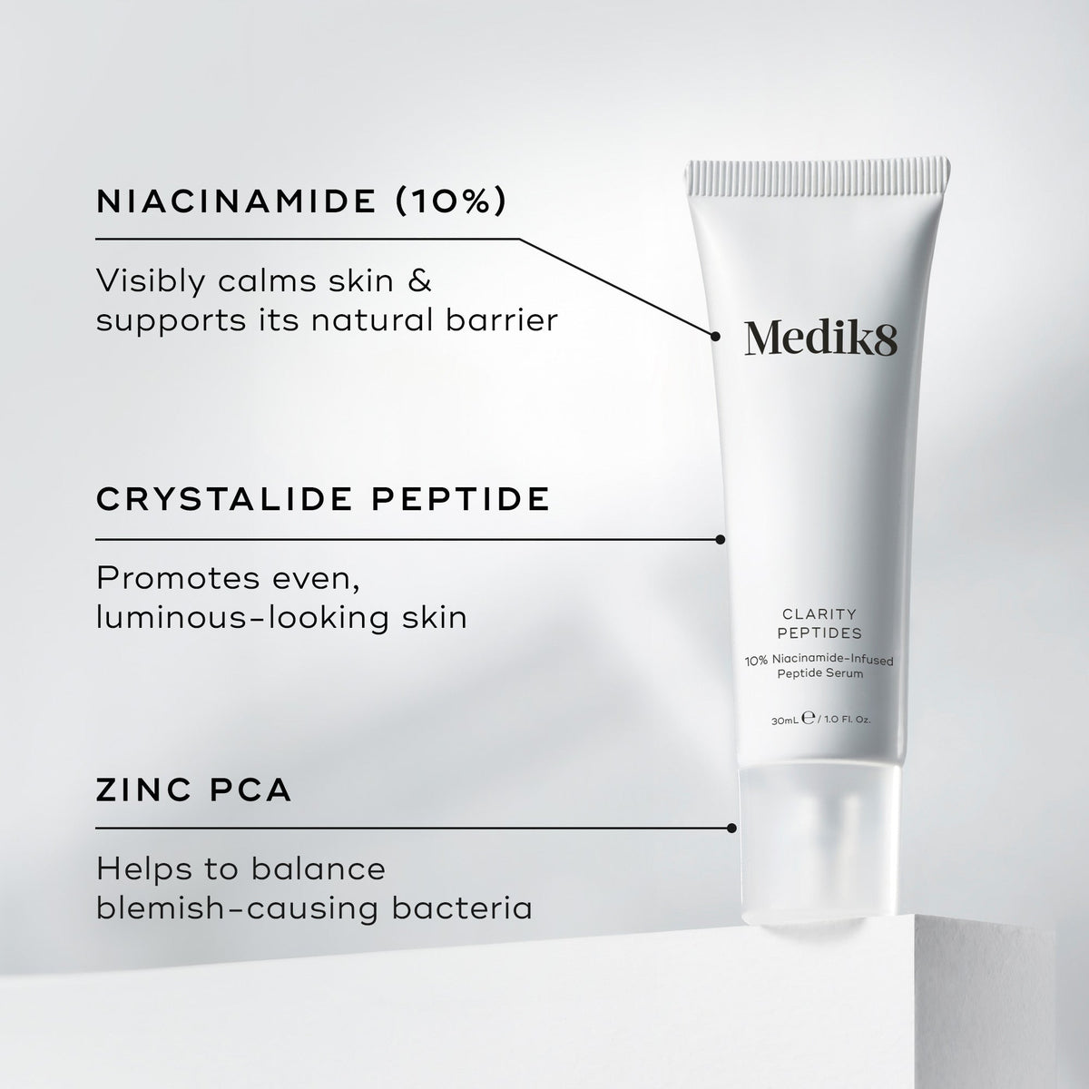 Medik8 Clarity Peptides key ingredients