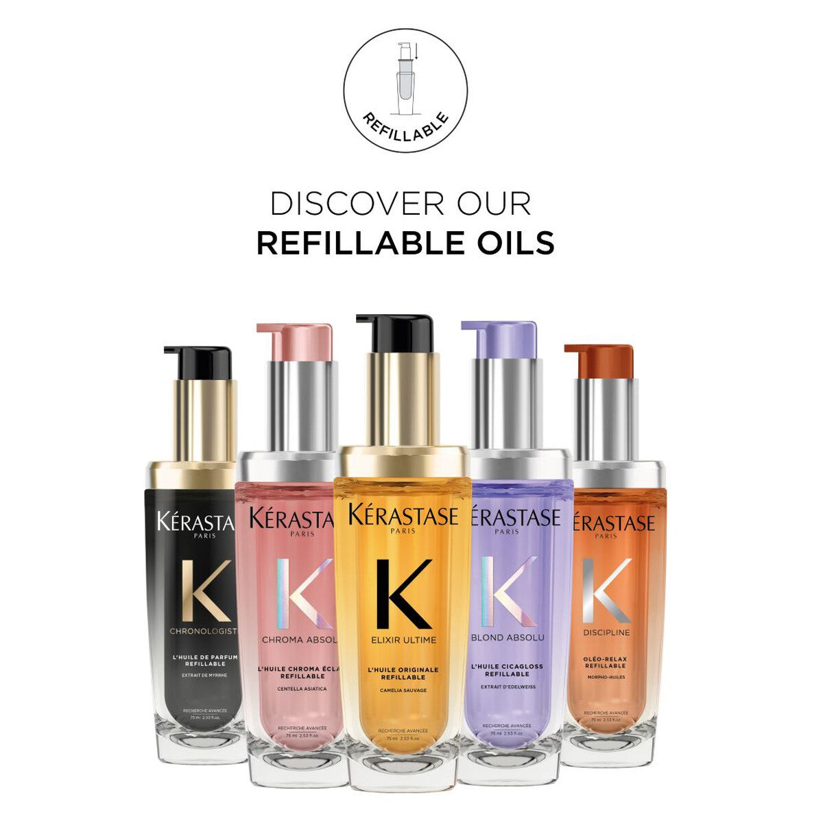 Kerastase Discipline L'Huile Oleo-Relax Hair Oil Refill 75ml