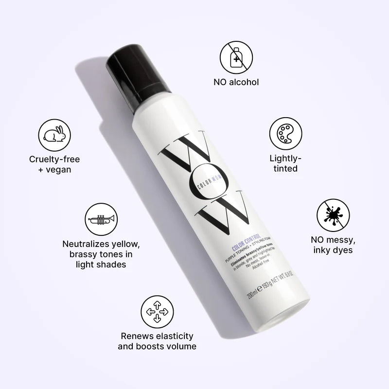 Color Wow Color Control Purple Toning and Styling Foam 200ml — image 2
