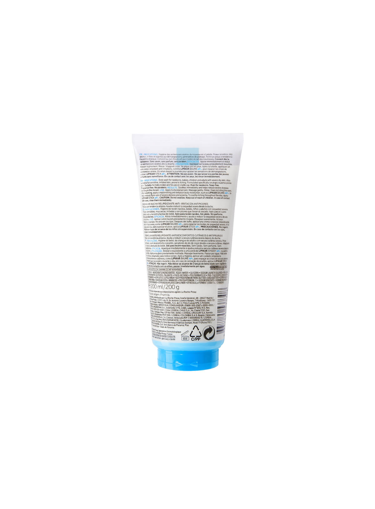 La Roche-Posay Lipikar Syndet AP+ Cream Wash 200ml — image 3