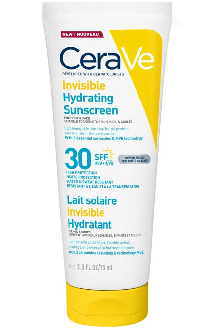 CeraVe Invisble Hydrating Suncreen SPF30 75ml
