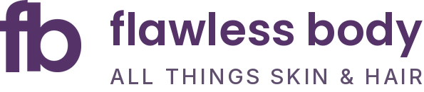 Flawless Body logo - mobile, purple