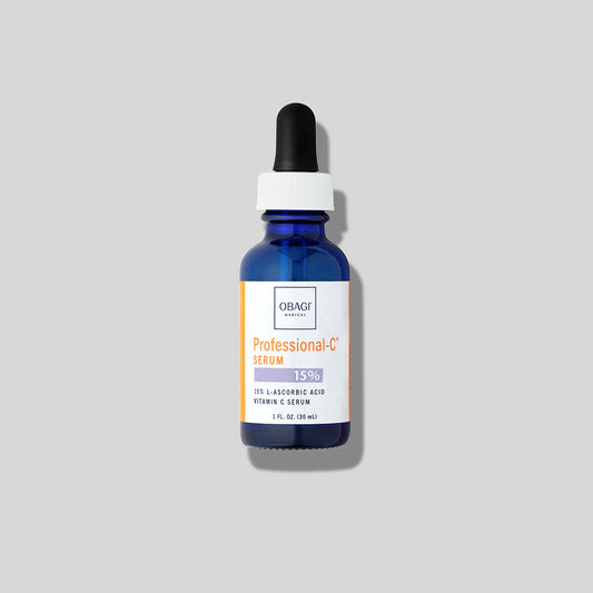 Obagi Professional-C 15% Serum 30ml dropper bottle, daily antioxidant vitamin C serum for uneven skin tone