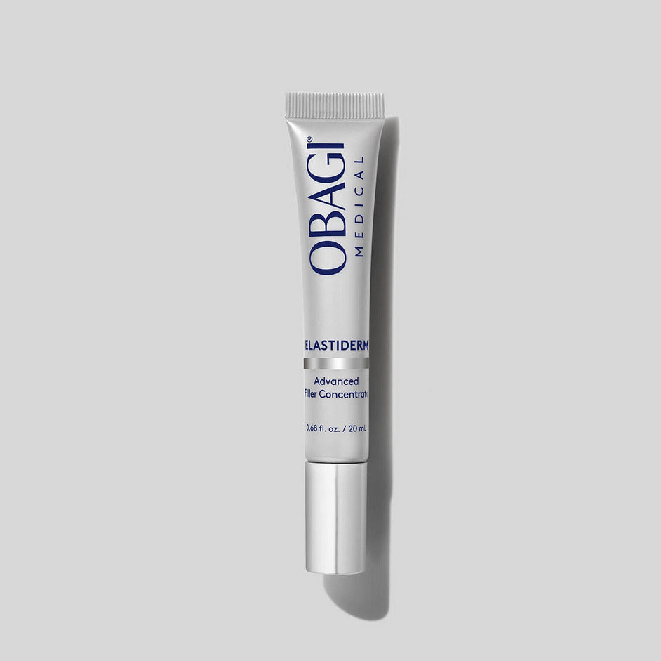 Obagi ELASTIderm Advanced Filler Concentrate 20ml bottle, hyaluronic acid and peptide plumping concentrate