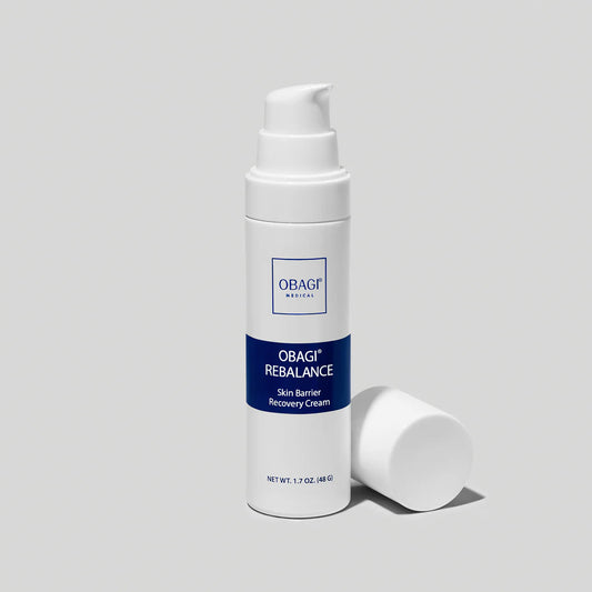 Obagi Rebalance Skin Barrier Recovery Cream 48g jar, ceramide and niacinamide cream for barrier repair and calming
